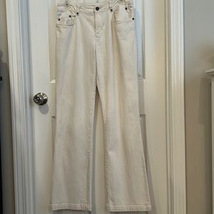 Jones New York size 6 off white denim pants